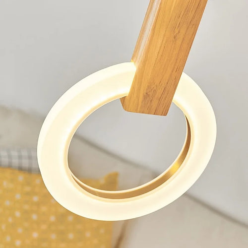 lustre led suspendu style loft pour escalier - vue 5 sur 17