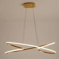 suspension moderne en aluminium design pour intérieur élégant