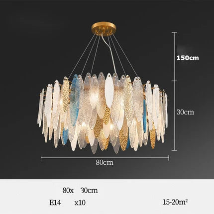 lustre led art déco en fer et verre design élégant pour éclairage moderne - vue 24 sur 25