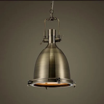 Suspension industriel Vintage en verre E27