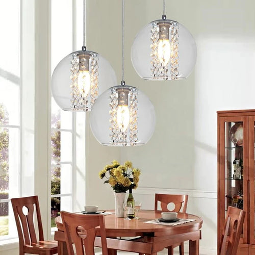 suspension moderne en verre pour décoration intérieure élégante - vue 2 sur 9