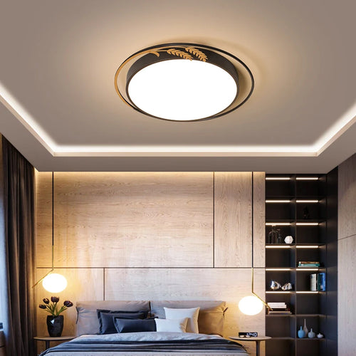 plafonnier led rond avec télécommande pour décoration intérieure - vue 2 sur 8