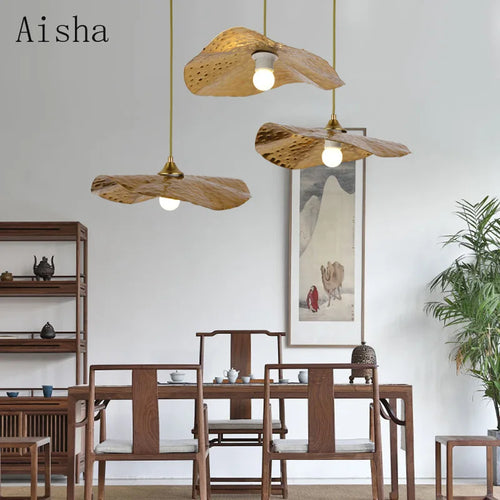 suspension créative en fer style chinois lotus pour décoration intérieure - vue 2 sur 7