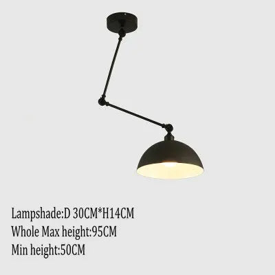 suspension nordique pliable en aluminium avec bras long led - vue 7 sur 17