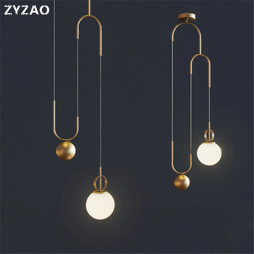 suspension moderne en verre design créatif ajustable pour divers espaces - vue 2 sur 7
