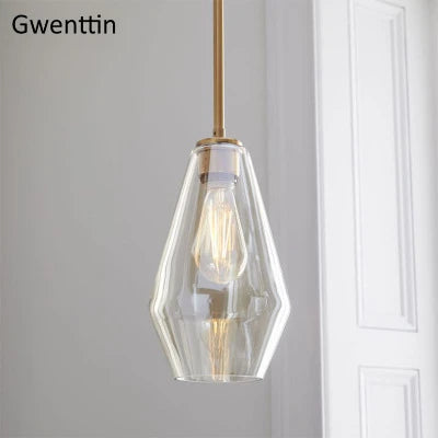 suspension moderne en verre pour décoration intérieure élégante - vue 10 sur 12