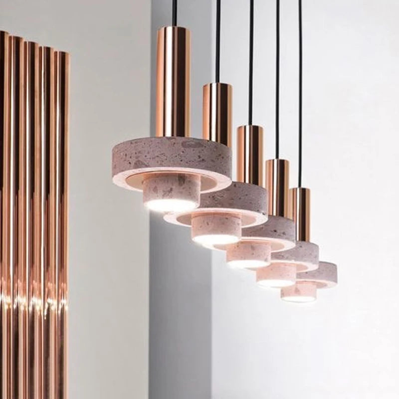 suspension en terrazzo design nordique pour divers espaces intérieurs - vue 5 sur 7