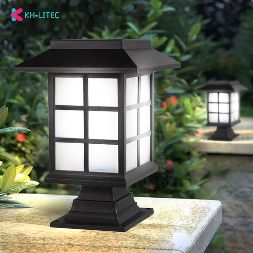 lanterne solaire rétro pour jardin et allée extérieure - vue 2 sur 8