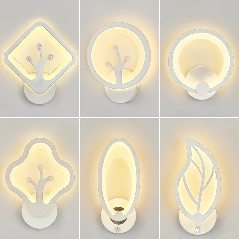 applique murale led moderne avec interrupteur minimaliste - vue 6 sur 12