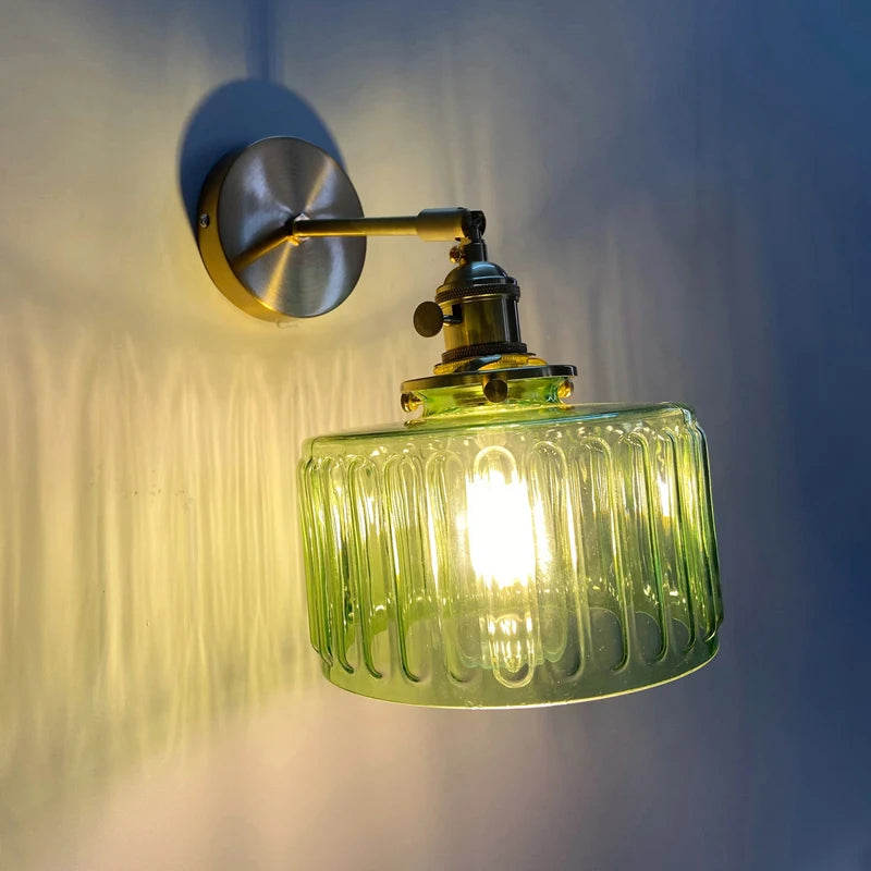 Applique murale verre rotatif laiton led miroir intérieur - vue 5 sur 23