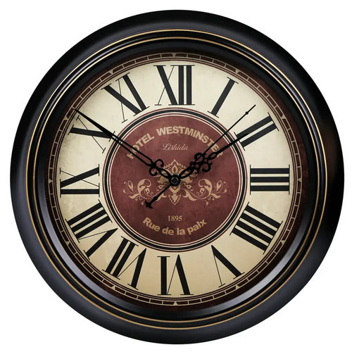horloge murale silencieuse rétro style shabby chic décoration intérieure - vue 22 sur 24