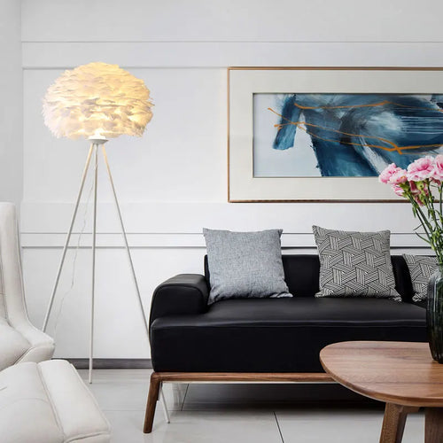 lampadaire créatif plumes pour mariage et célébration - vue 4 sur 22