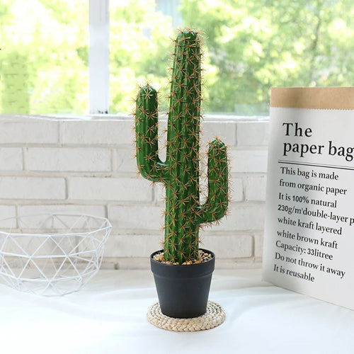 cactus artificiel décoratif pour décoration tropicale moderne - vue 3 sur 7