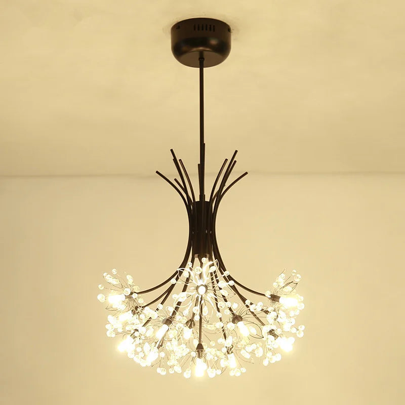 suspension décorative en forme de bouquet de cristal américain - vue 2 sur 8