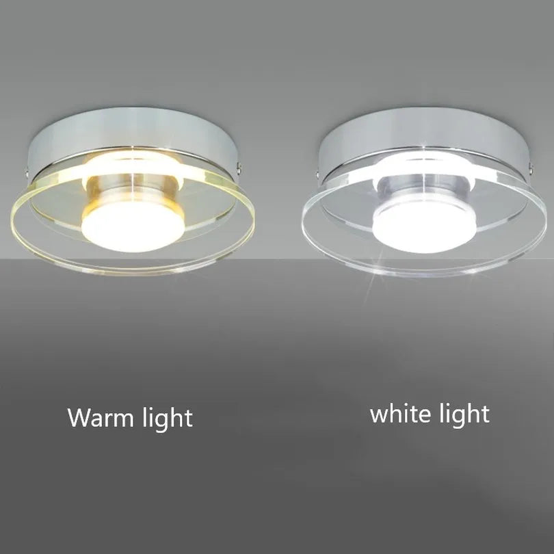 lampe moderne simple montée en surface led étanche - vue 3 sur 5