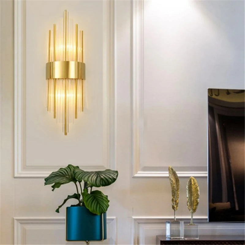 applique murale moderne led en cristal design élégant pour intérieur - vue 4 sur 23