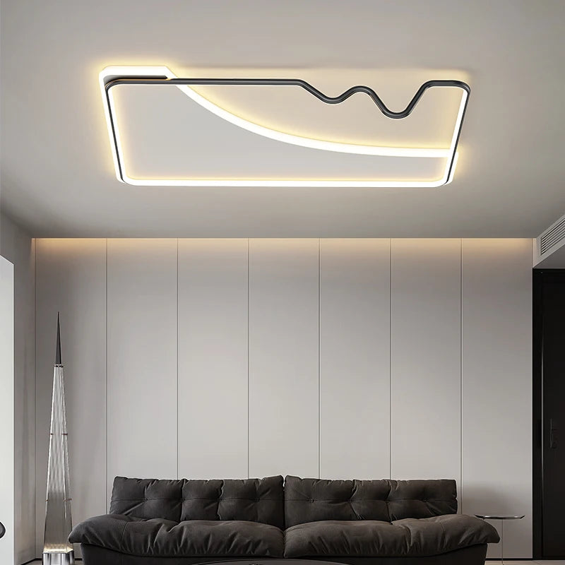 plafonnier led décoratif pour intérieur moderne et élégant - vue 3 sur 15
