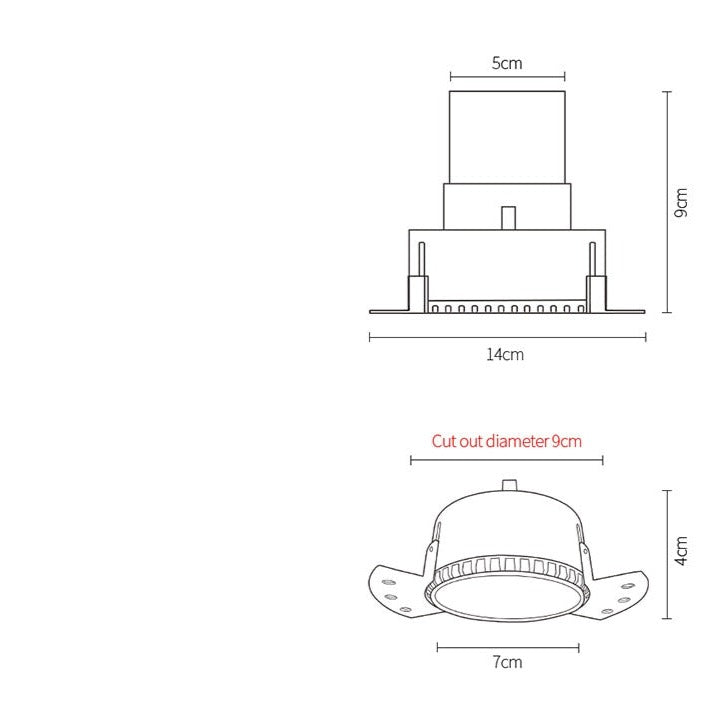 Spot moderne LED encastrable Barganne - vue 6 sur 6