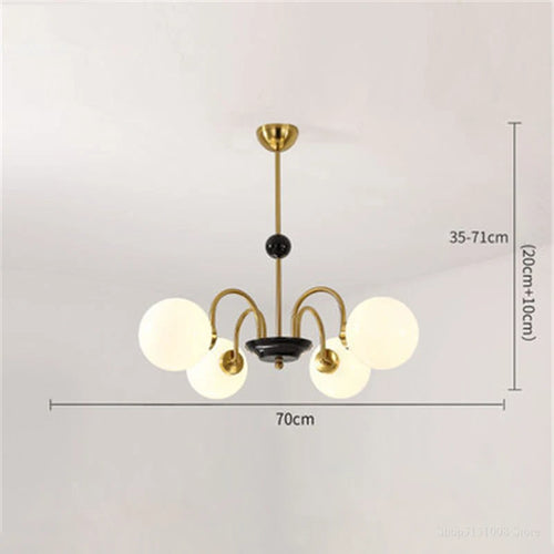 lustre moderne led décoration nordique éclairage intérieur - vue 11 sur 16