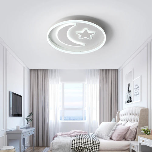 plafonnier led moderne simple luminosité dimmable maison - vue 4 sur 10