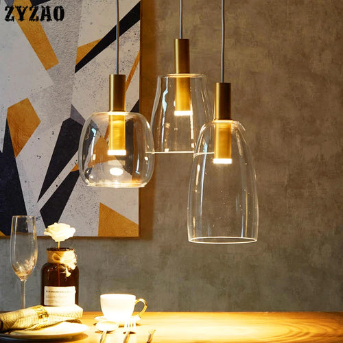 suspension en verre pour décoration d'intérieur moderne - vue 2 sur 12