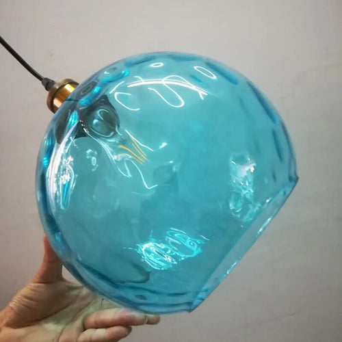 Suspension LED en forme de boule de verre au design moderne - vue 9 sur 9