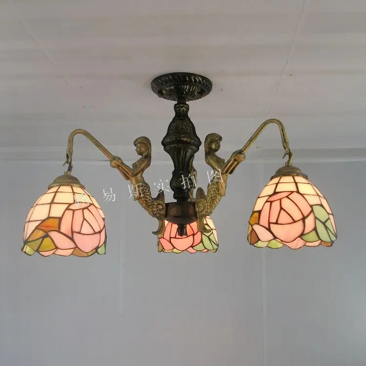 lustre méditerranéen tiffany sirène pour intérieur créatif - vue 10 sur 17