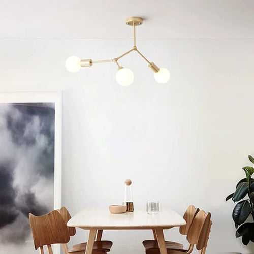 lustre moderne à plusieurs têtes pour intérieur créatif - vue 3 sur 27
