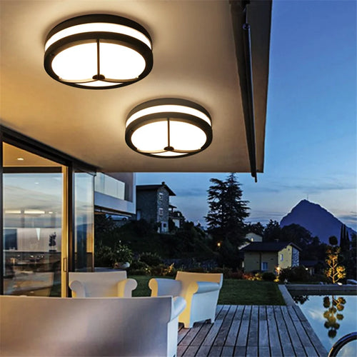 plafonnier extérieur étanche pour jardin balcon couloir et porche - vue 4 sur 10