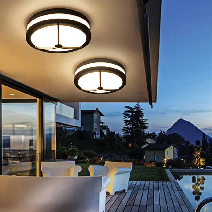 plafonnier extérieur étanche pour jardin balcon couloir et porche - vue 4 sur 10