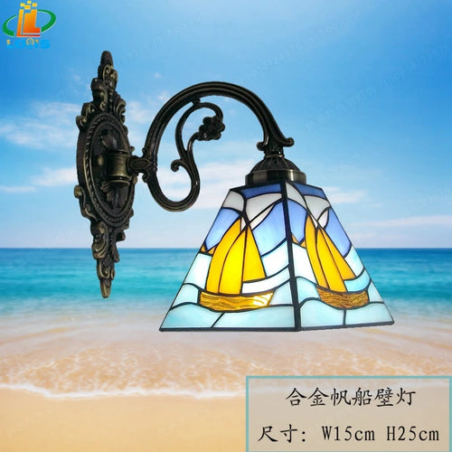 applique murale led art européen style méditerranéen éclairage décoratif - vue 8 sur 10