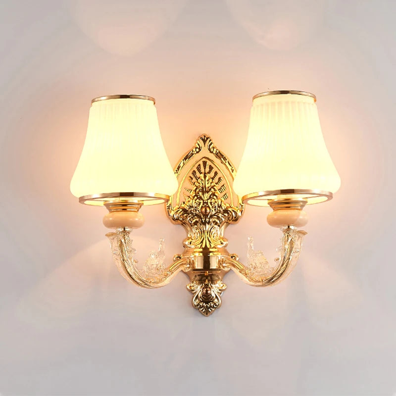 applique murale à led design nordique en verre pour intérieur décoratif - vue 1 sur 9
