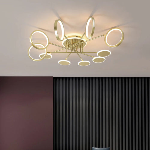 lustre créatif led pour décoration intérieure moderne - vue 4 sur 15