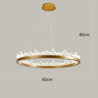 suspension en cristal moderne pour décoration intérieure élégante