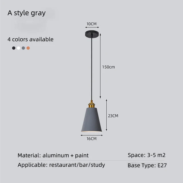 Loft suspension lumières minimaliste moderne rétro suspension lampe abat-jour décor cuisine salle à manger chambre Restaurant luminaires