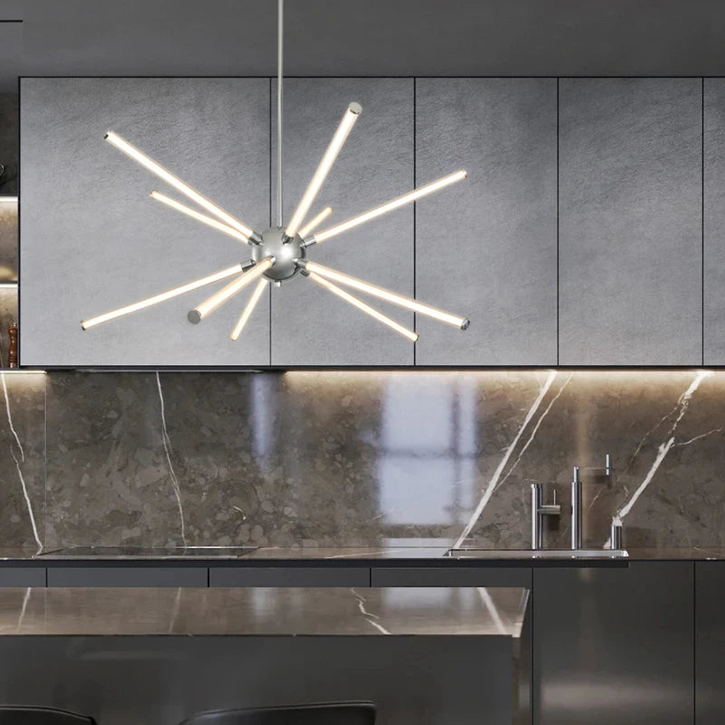 suspension moderne en aluminium pour intérieur bar et cuisine - vue 1 sur 9