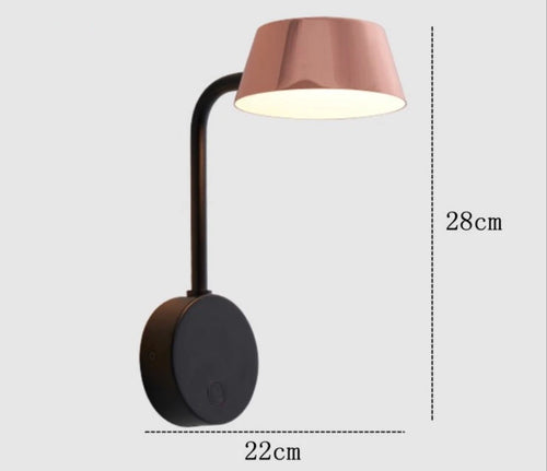applique murale led rotative design nordique créatif moderne - vue 8 sur 9