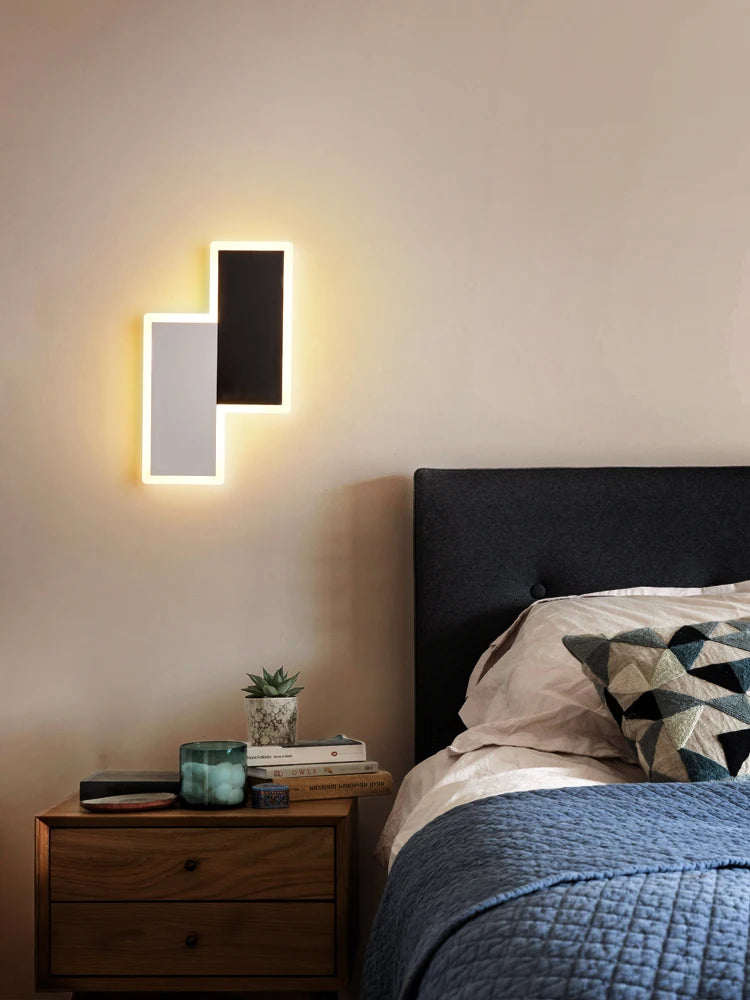 applique murale led moderne simple art décoratif luminaire - vue 1 sur 10
