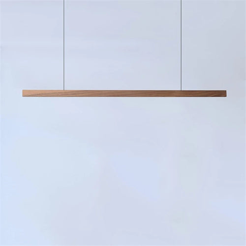 Suspension led en bois de style nordique idéale pour restaurant ou bureau - vue 9 sur 8