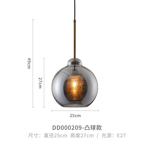 suspension moderne en verre pour décoration intérieure élégante - vue 12 sur 17