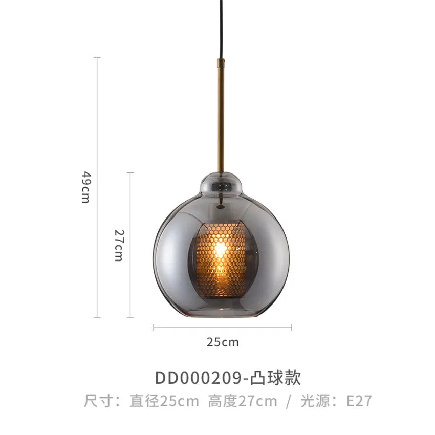 suspension moderne en verre pour décoration intérieure élégante - vue 12 sur 17