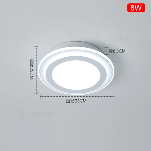 plafonnier nordique moderne à leds acrylique pour décoration intérieure - vue 9 sur 10