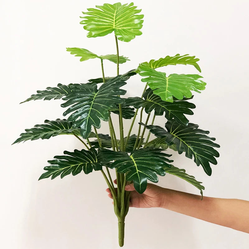 plantes monstera artificielles pour décoration tropicale et festive - vue 8 sur 10