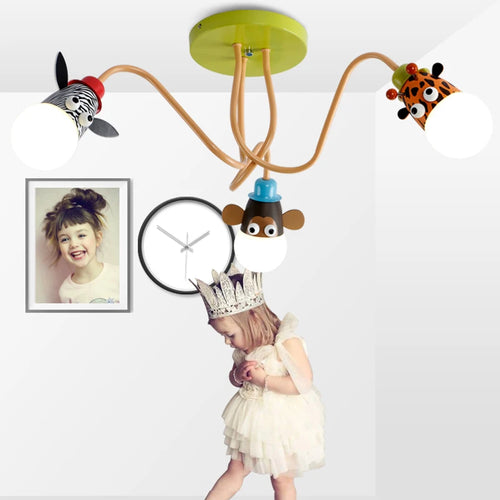 lustre animal pour chambre enfant et salle à manger - vue 6 sur 9