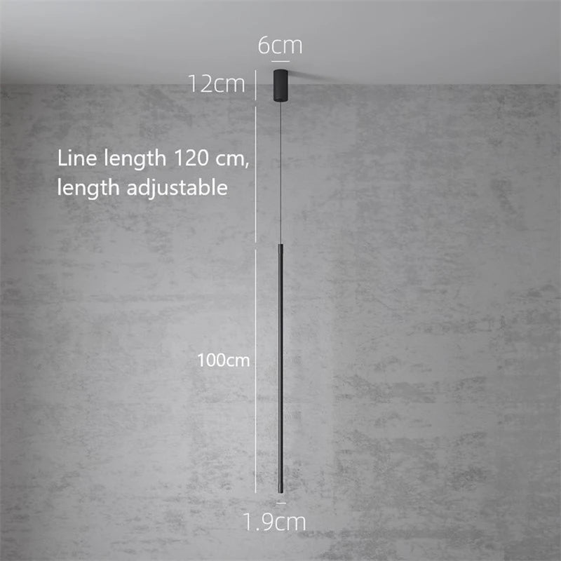 suspension LED design minimaliste moderne décorative