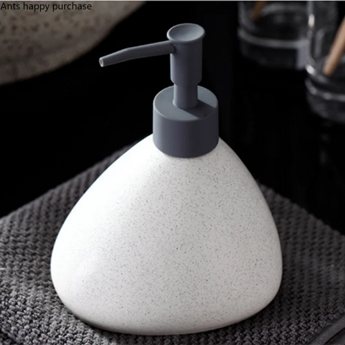 bouteille en céramique pour lotion savon et gel douche - vue 2 sur 13