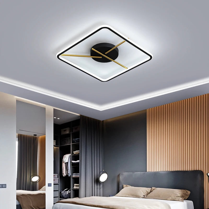 plafonnier moderne télécommandé pour intérieur villa restaurant hôtel - vue 3 sur 12