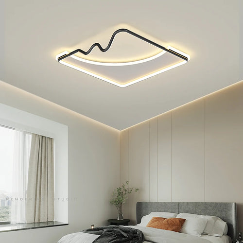 plafonnier led décoratif pour intérieur moderne et élégant - vue 5 sur 15