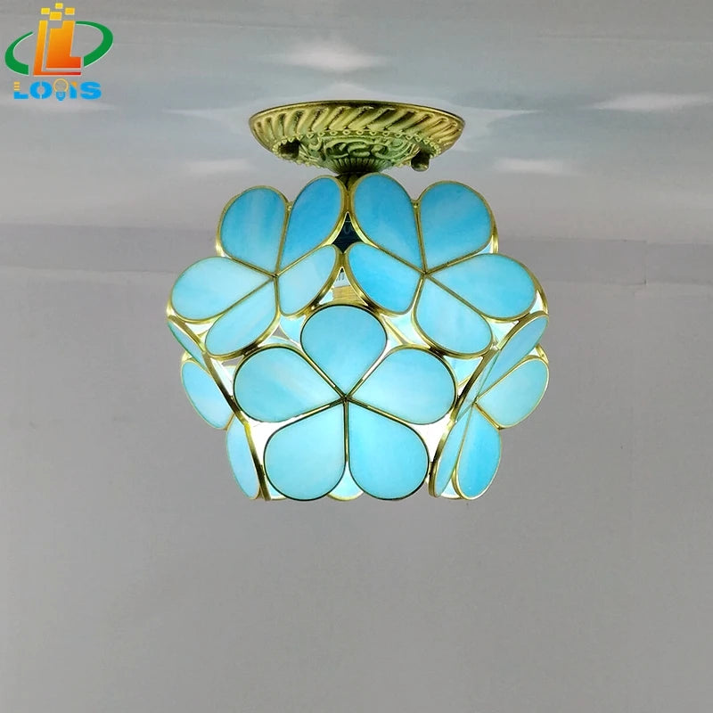 lampe à pétales en verre style nordique pour décoration intérieure - vue 10 sur 18
