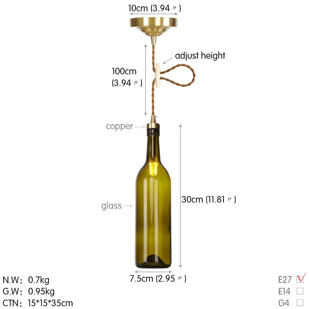 suspension LED en laiton et verre design moderne décoratif - vue 12 sur 12